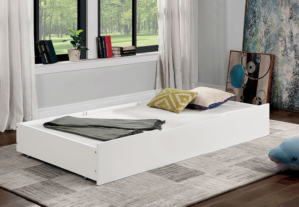Furniture of America - Lycoris Trundle/Drawer in White - CM7477WH-TR View 2