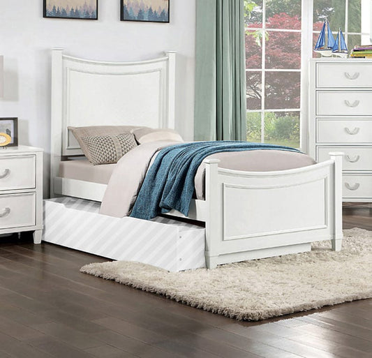 Furniture of America - Lycoris Twin Bed in White - CM7477WH-T-BED View 1