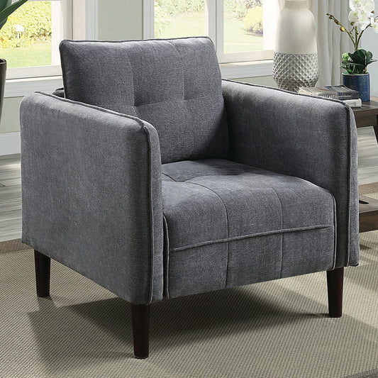 Furniture of America - Lynda Chair in Dark Gray - CM6736DG-CH View 1