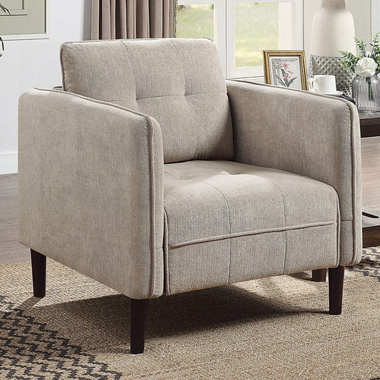 Furniture of America - Lynda Chair in Light Gray - CM6736LG-CH View 1