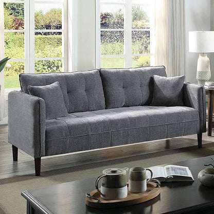 Furniture of America - Lynda Sofa + Loveseat in Dark Gray - CM6736DG-2PC View 2