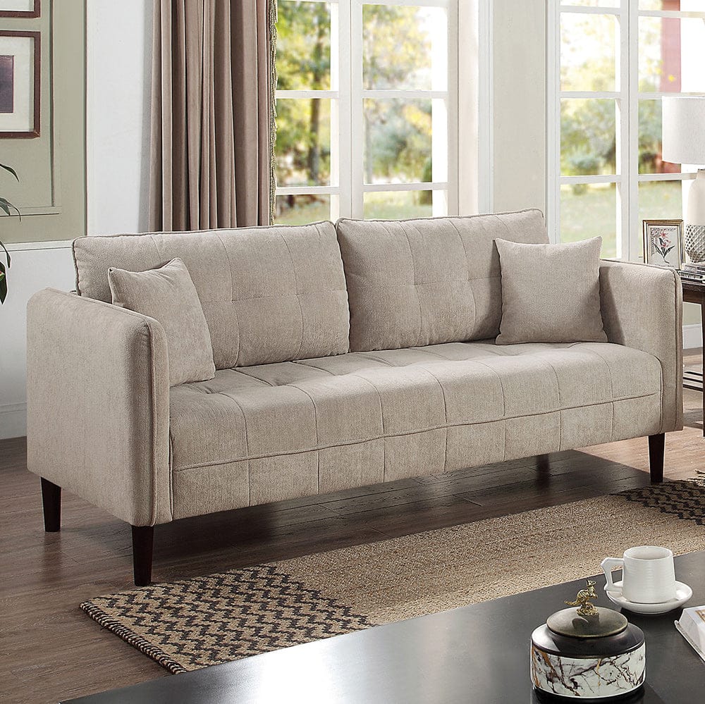Furniture of America - Lynda Sofa + Loveseat in Light Gray - CM6736LG-2PC View 2