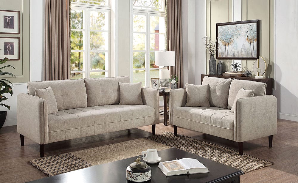 Furniture of America - Lynda Sofa w/ Pillows in Light Gray - CM6736LG-SF View 2