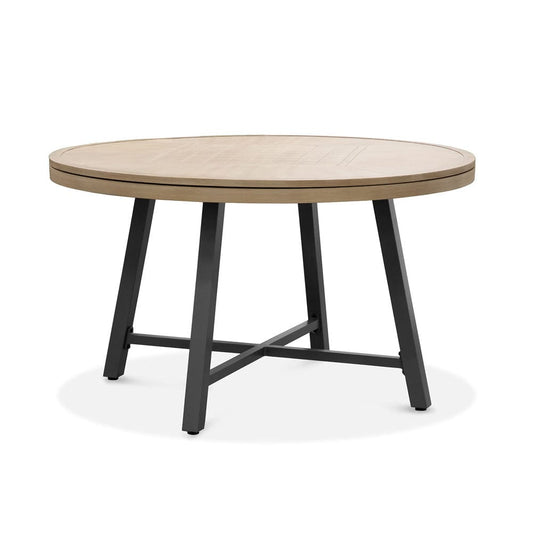 Furniture of America - Lyon Game Table in Black/Natural/Brown - GM-2018 View 1