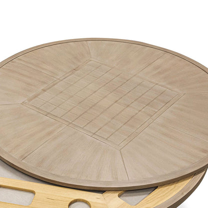 Furniture of America - Lyon Game Table in Black/Natural/Brown - GM-2018 View 3