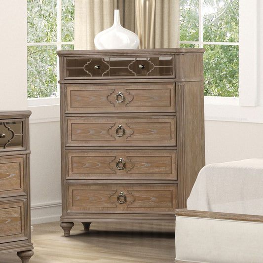 Furniture of America - Lyris Chest in Rustic Oak - FM7417AK-C View 1