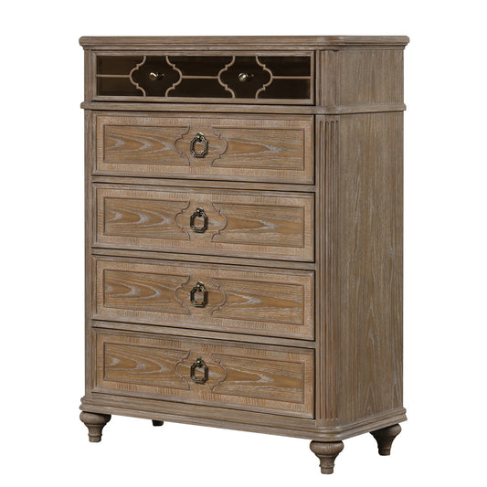 Furniture of America - Lyris Chest in Rustic Oak - FM7417AK-C View 2