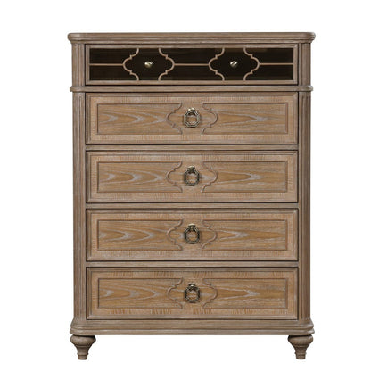 Furniture of America - Lyris Chest in Rustic Oak - FM7417AK-C View 3