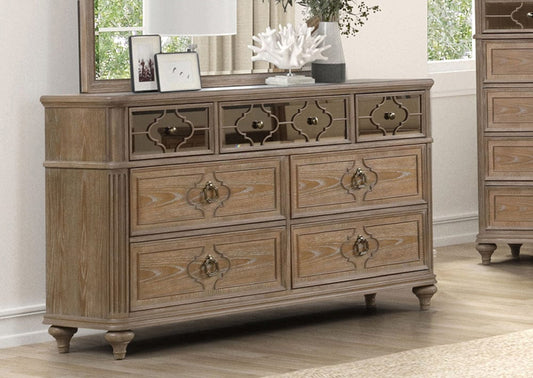 Furniture of America - Lyris Dresser in Rustic Oak - FM7417AK-D View 1