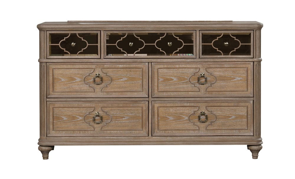 Furniture of America - Lyris Dresser in Rustic Oak - FM7417AK-D View 3