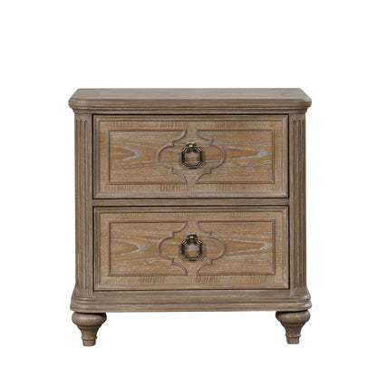 Furniture of America - Lyris Nightstand in Rustic Oak - FM7417AK-N View 6