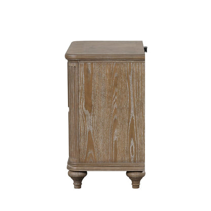 Furniture of America - Lyris Nightstand in Rustic Oak - FM7417AK-N View 7