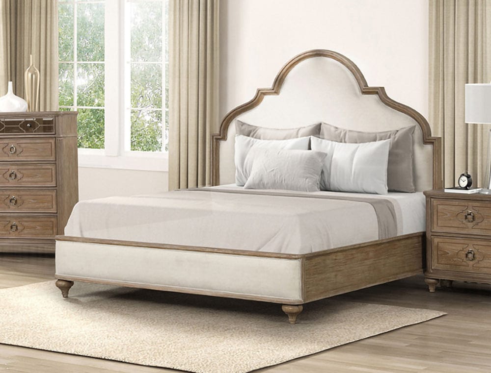 Furniture of America - Lyris Queen Bed in Rustic Oak - FM7417AK-Q-BED View 1