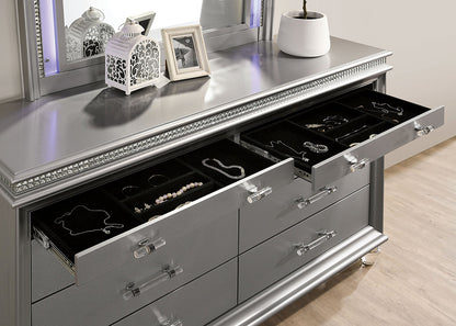 Furniture of America - Maddie Dresser in Silver - CM7899SV-D View 2