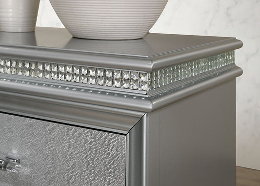 Furniture of America - Maddie Nightstand in Silver - CM7899SV-N View 2