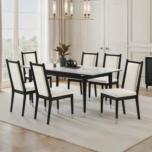 Furniture of America - Maidstone - 7 Pc. Dining Table Set - FM32001BK-T-7PC view 1