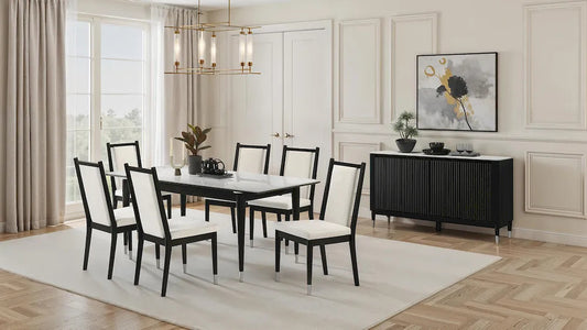 Furniture of America - Maidstone - 7 Pc. Dining Table Set - FM32001BK-T-7PC view 2
