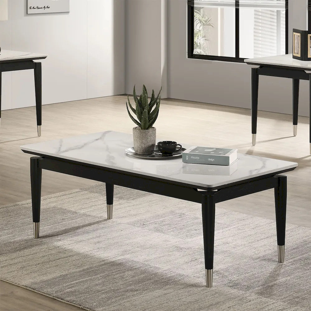 Furniture of America - Maidstone - Coffee Table, Black/White - FM42001BK-C view 1