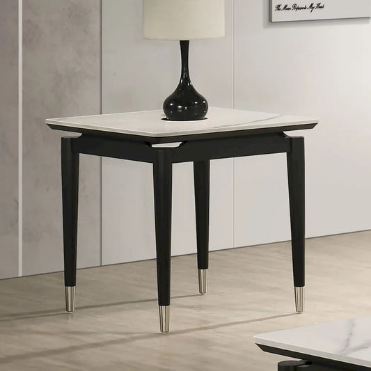 Furniture of America - Maidstone - End Table, Black/White - FM42001BK-E view 1