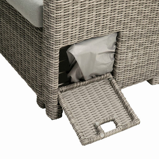 Furniture of America - Malia 5 Pc. Sectional Set w/ Bench in Gray - GM-1002-5PK View 2