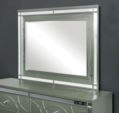 Furniture of America - Manar Mirror in Silver - CM7891M View 2
