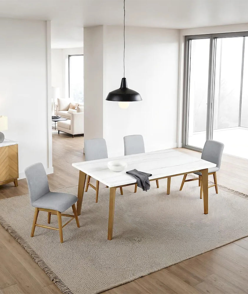 Furniture of America - Mandier - 5 Pc. Dining Table Set - Natural - FM37009NT-T-5PC view 1