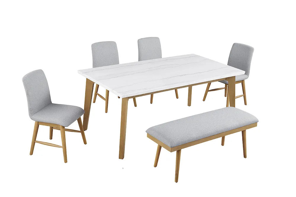 Furniture of America - Mandier - Dining Bench - FM37009NT-BN view 1