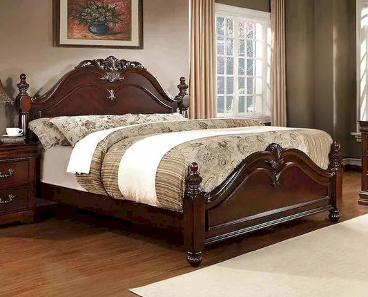 Furniture of America - Mandura - Cal.King Bed, Cherry - CM7260CK-BED view 1