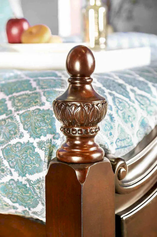 Furniture of America - Mandura - Cal.King Bed, Cherry - CM7260CK-BED view 2