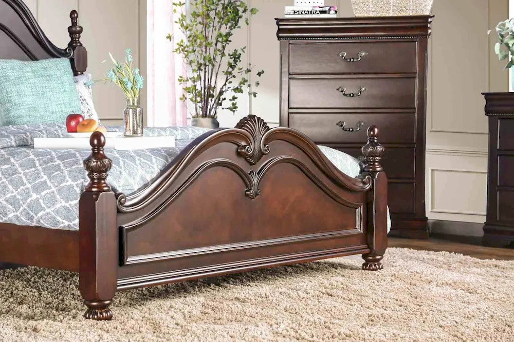 Furniture of America - Mandura - Cal.King Bed, Cherry - CM7260CK-BED view 3