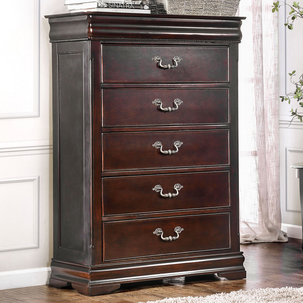 Furniture of America - Mandura Chest in Cherry - CM7260C View 2