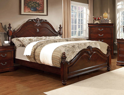Furniture of America - Mandura E.King Bed in Cherry - CM7260EK-BED View 1