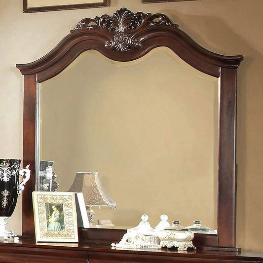 Furniture of America - Mandura Mirror in Cherry - CM7260M View 1