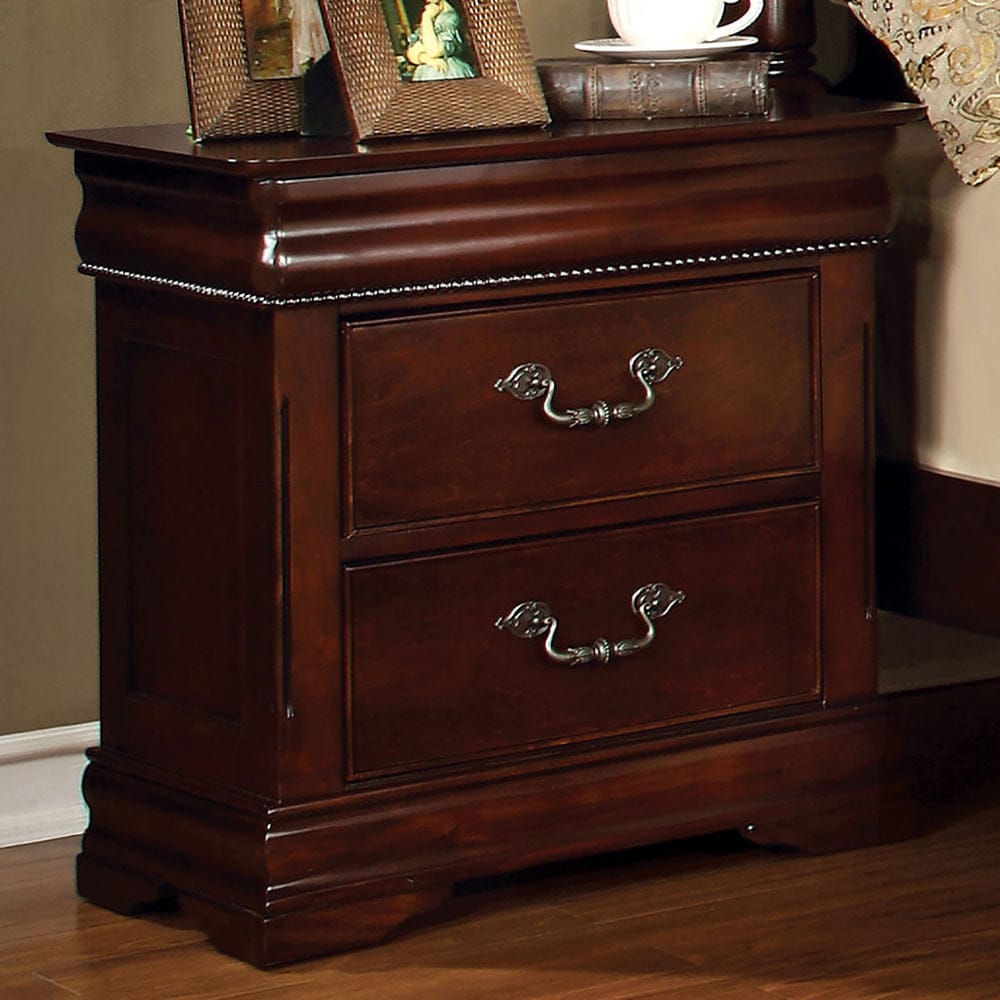 Furniture of America - Mandura Nightstand in Cherry - CM7260N View 1