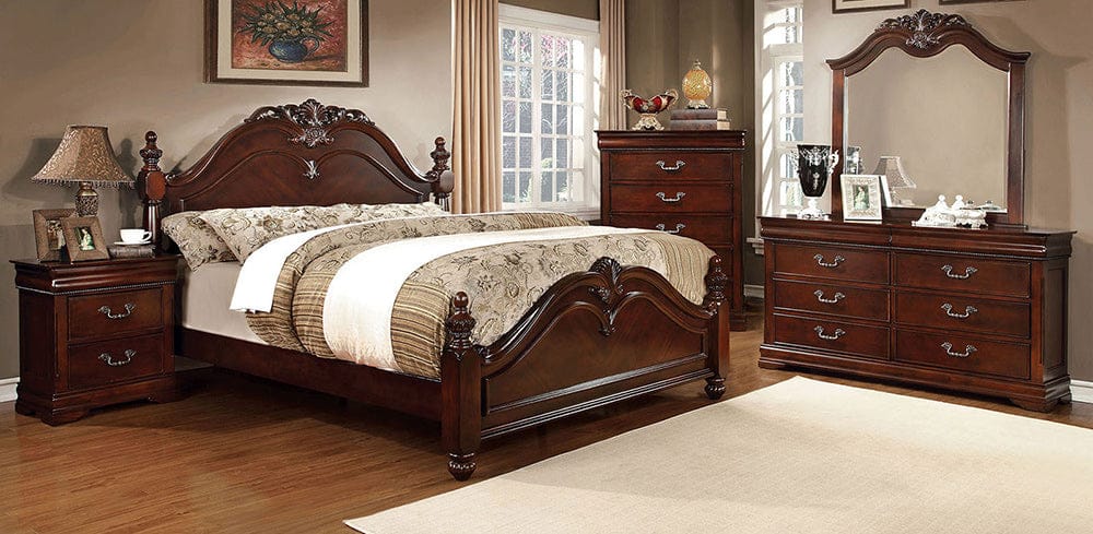 Furniture of America - Mandura Nightstand in Cherry - CM7260N View 2