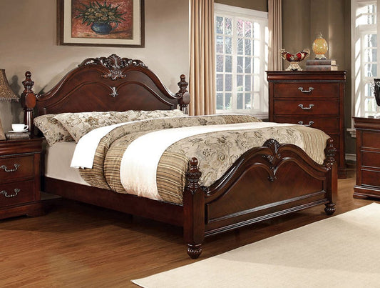 Furniture of America - Mandura Queen Bed in Cherry - CM7260Q-BED View 1