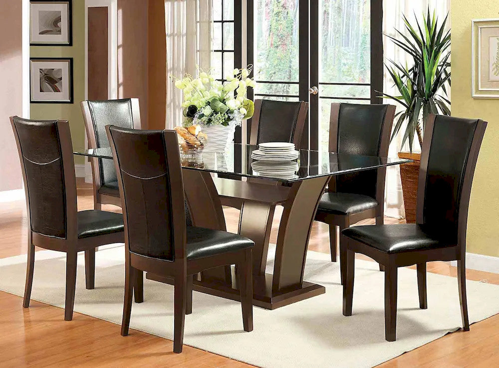Furniture of America - Manhattan - 6 Pc. Dining Table Set - CM3710T-7PC view 1