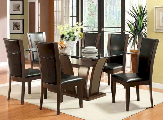 Furniture of America - Manhattan - 6 Pc. Dining Table Set - CM3710T-7PC view 1