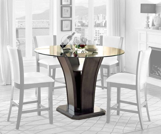 Furniture of America - Manhattan Iii Round Counter Ht. Table in Gray - CM3710GY-PT-TABLE View 1