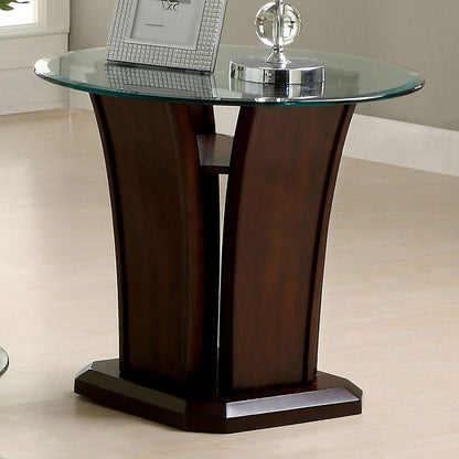 Furniture of America - Manhattan Iv End Table in Brown Cherry - CM4104E-PK View 1