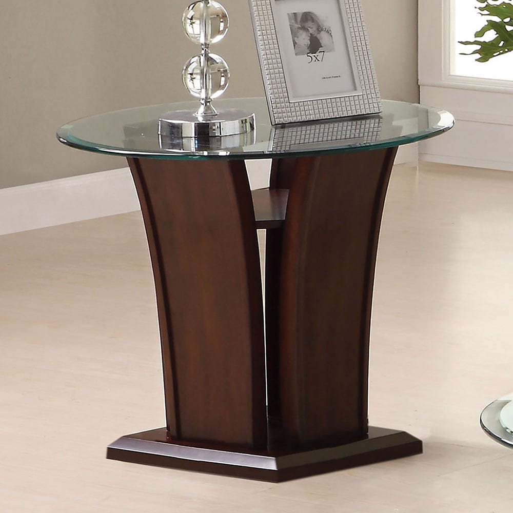 Furniture of America - Manhattan Iv End Table in Brown Cherry - CM4104E-PK View 2