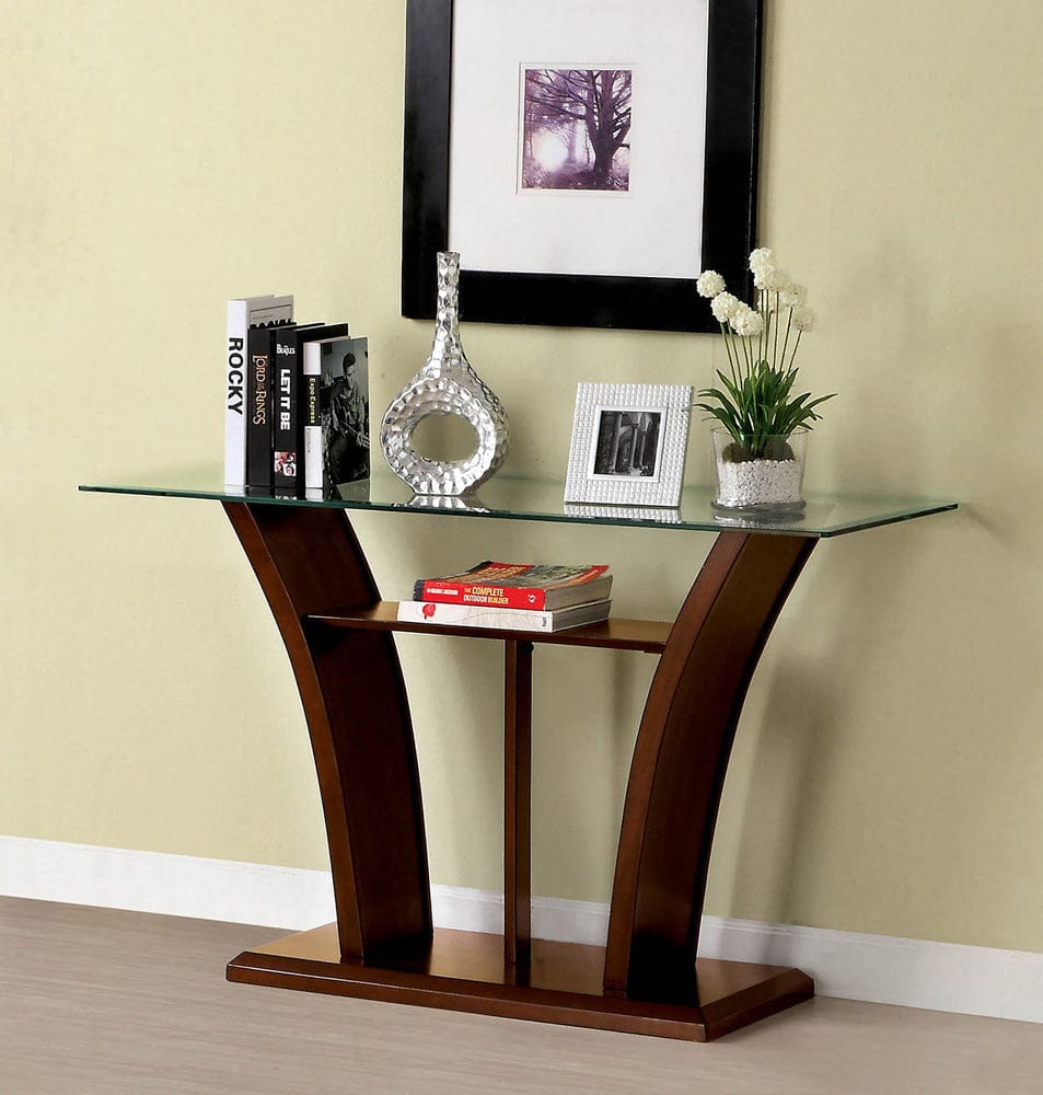 Furniture of America - Manhattan Iv Sofa Table in Brown Cherry - CM4104S-PK View 1