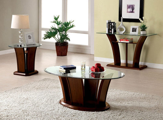 Furniture of America - Manhattan Iv Sofa Table in Brown Cherry - CM4104S-PK View 2