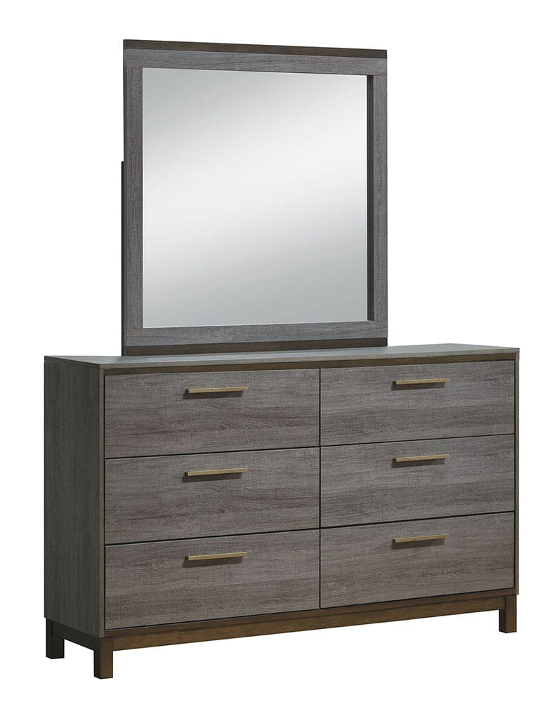 Furniture of America - Manvel 5 Pc. Queen Bedroom Set w/ Chest in Two-Tone Antique Gray - CM7867Q-5PC-CHEST View 2