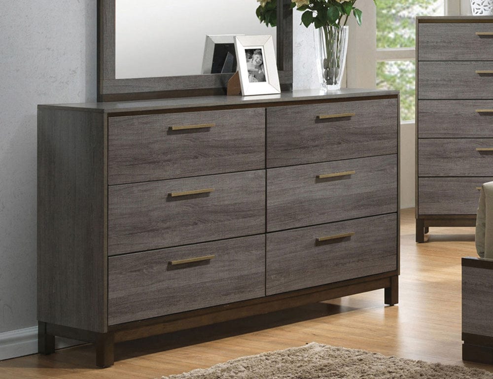 Furniture of America - Manvel Dresser in Two-Tone Antique Gray - CM7867D View 1