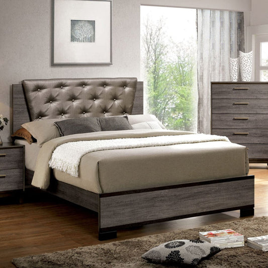 Furniture of America - Manvel Queen Bed in Two-Tone Antique Gray - CM7867Q-BED View 1