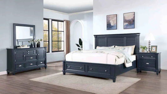 Furniture of America - Manzanillo - 3 Pc. Queen Bedroom Set - CM7470BL-Q-4PC view 1