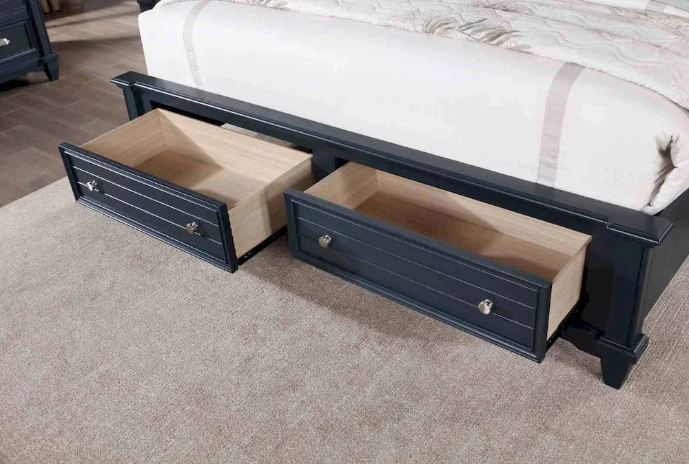 Furniture of America - Manzanillo - Cal.King Bed, Slate Blue - CM7470BL-CK-BED view 5