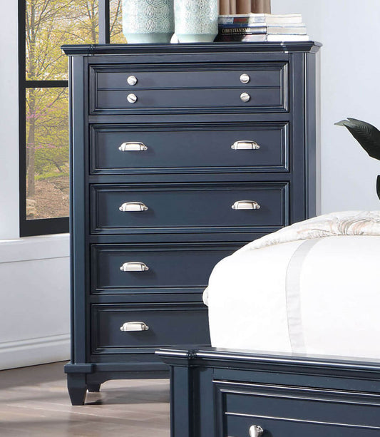 Furniture of America - Manzanillo Chest in Slate Blue - CM7470BL-C View 1