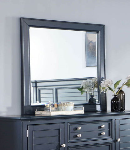 Furniture of America - Manzanillo Mirror in Slate Blue - CM7470BL-M View 1